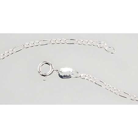 Sidabrinė grandinėlė Figaro 2 mm ,briaunų apdirbimas deimantu1