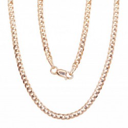 Sidabrinė grandinėlė Curb 2.5 mm , briaunų apdirbimas deimantu-Grandinėlės 2