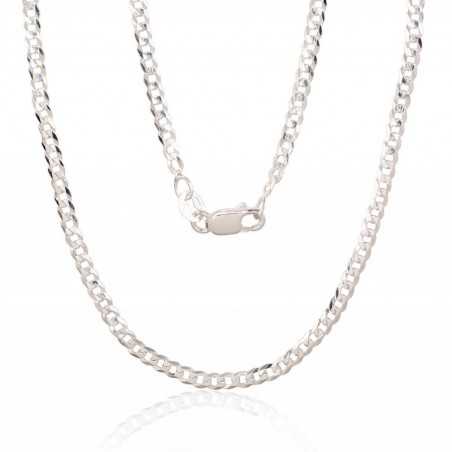 Sidabrinė grandinėlė Curb 2.5 mm ,briaunų apdirbimas deimantu0