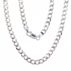 Sidabrinė grandinėlė Curb 4.1 mm , briaunų apdirbimas deimantu0 2