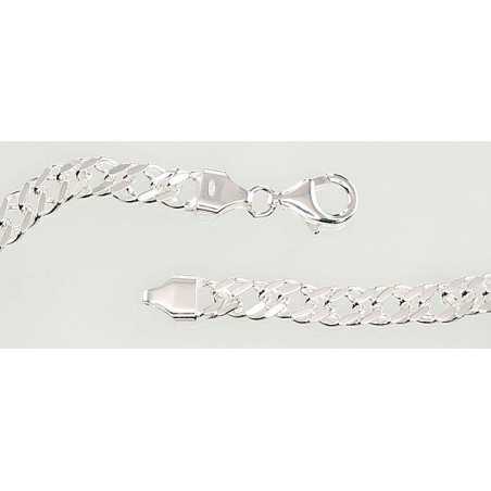 Sidabrinė grandinėlė Rombo 5.5 mm , briaunų apdirbimas deimantu-Grandinėlės