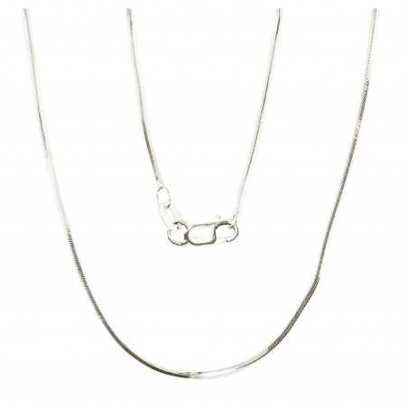 Sidabrinė grandinėlė Snake 1 mm ,briaunų apdirbimas deimantu0