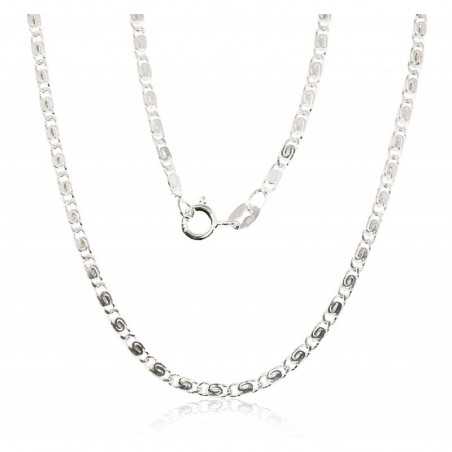 Sidabrinė grandinėlė Snail 2,1 mm ,briaunų apdirbimas deimantu0