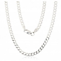 Sidabrinė grandinėlė Curb 3.5 mm , briaunų apdirbimas deimantu-Grandinėlės 2