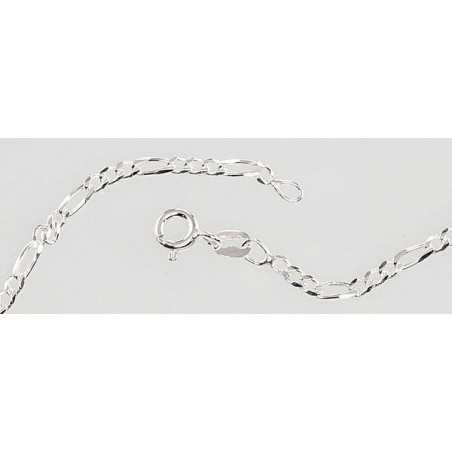 Sidabrinė grandinėlė Figaro 2,2 mm ,briaunų apdirbimas deimantu1