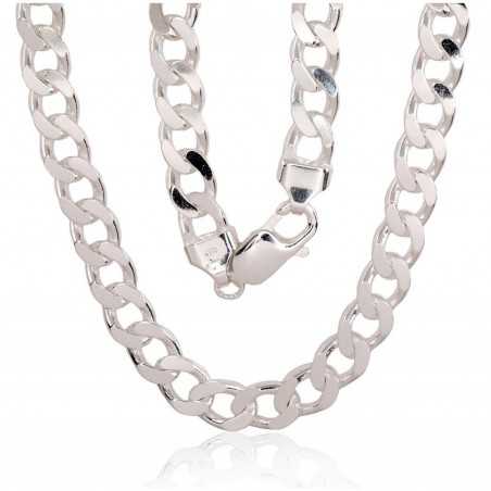 Sidabrinė grandinėlė Curb 7.5 mm-Grandinėlės