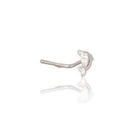 Sidabrinių auskarų vėrimas į nosį0