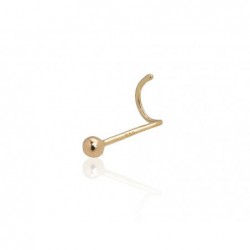 Auksinių auskarų vėrimas į nosį0