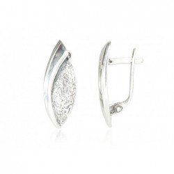 Sidabriniai auskarai ant cilindrinės spynos0