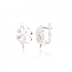 Sidabriniai auskarai ant cilindrinės spynos0