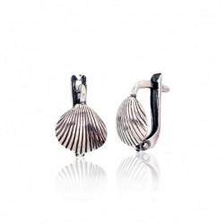 Sidabriniai auskarai ant cilindrinės spynos0
