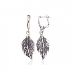 Sidabriniai auskarai ant cilindrinės spynos0