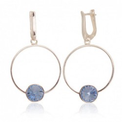 Sidabriniai auskarai ant cilindrinės spynos0