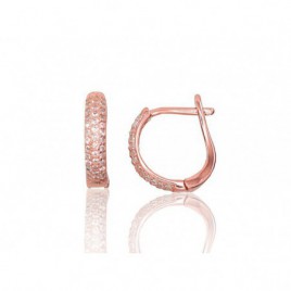 Sidabriniai auskarai ant cilindrinės spynos0