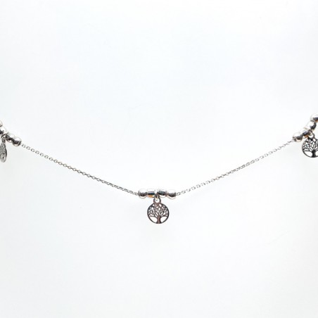 Sidabrinė grandinėlė ant kojos