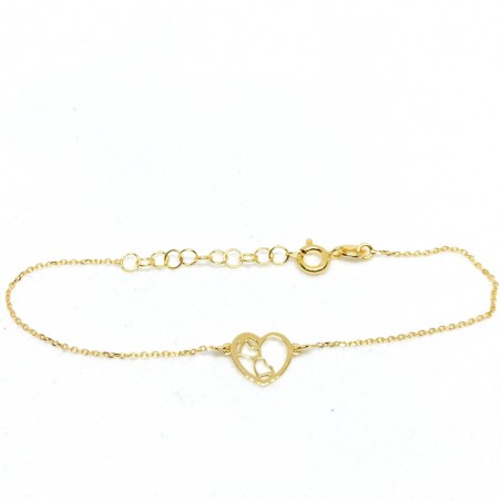 Sidabrinė apyrankė Paauksuota