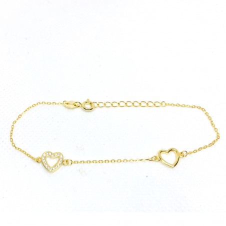 Sidabrinė apyrankė Paauksuota