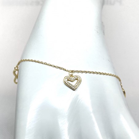 Sidabrinė apyrankė Paauksuota