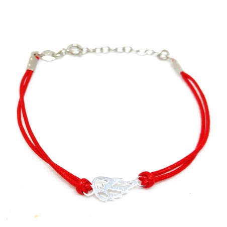 Sidabrinė apyrankė su siūlu