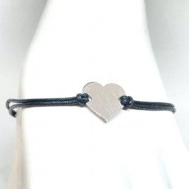 Sidabrinė apyrankė su siūlu 2