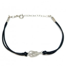 Sidabrinė apyrankė su siūlu 2