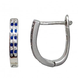 Sidabriniai auskarai anglišku užsegimu