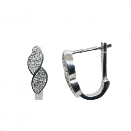 Sidabriniai auskarai anglišku užsegimu, Metalas:...