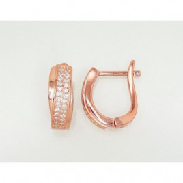 Sidabriniai auskarai ant cilindrinės spynos0