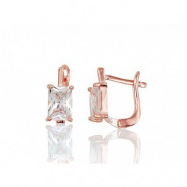 Sidabriniai auskarai ant cilindrinės spynos0