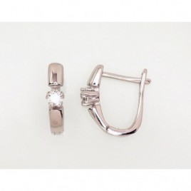 Sidabriniai auskarai ant cilindrinės spynos0