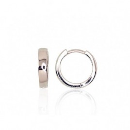 Sidabriniai auskarai su apvaliu segtuku0