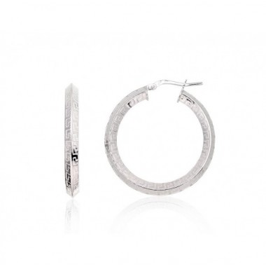 Sidabriniai auskarai –žiedai0