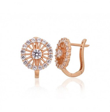 Auksiniai auskarai ant cilindrinės spynos0