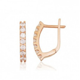 Auksiniai auskarai ant cilindrinės spynos0