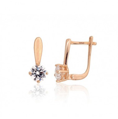 Auksiniai auskarai ant cilindrinės spynos0