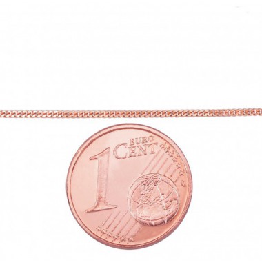 Auksinė grandinėlė Curb 1 mm , briaunų apdirbimas deimantu2