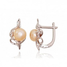 Sidabriniai auskarai ant cilindrinės spynos0