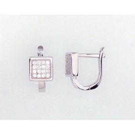 Sidabriniai auskarai ant cilindrinės spynos0