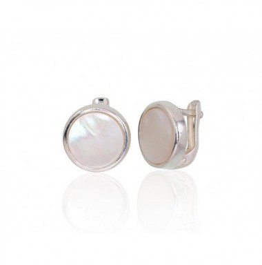 Sidabriniai auskarai ant cilindrinės spynos0