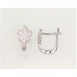 Sidabriniai auskarai ant cilindrinės spynos0