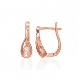 Auksiniai auskarai ant cilindrinės spynos0