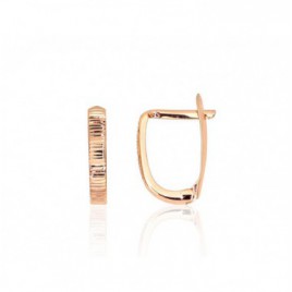 Auksiniai auskarai ant cilindrinės spynos0