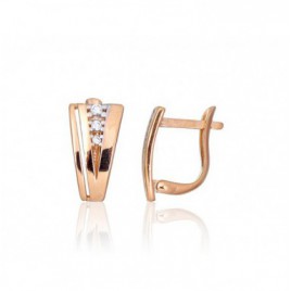 Auksiniai auskarai ant cilindrinės spynos0