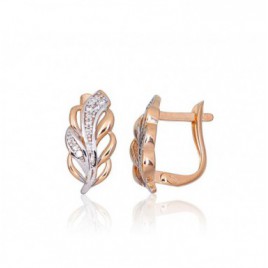 Auksiniai auskarai ant cilindrinės spynos0