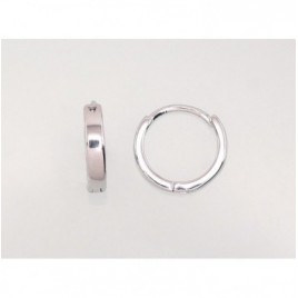 Sidabriniai auskarai su apvaliu segtuku0