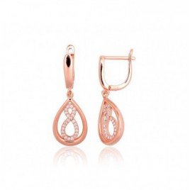 Sidabriniai auskarai ant cilindrinės spynos0