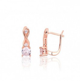 Sidabriniai auskarai ant cilindrinės spynos0