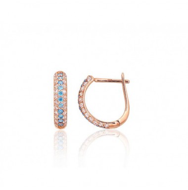 Auksiniai auskarai ant cilindrinės spynos0