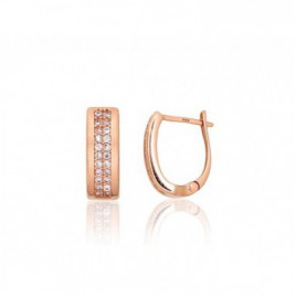 Auksiniai auskarai ant cilindrinės spynos0