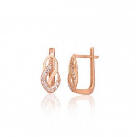 Auksiniai auskarai ant cilindrinės spynos0